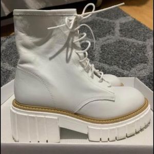 White Leather Boots